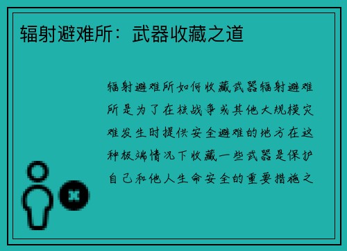辐射避难所：武器收藏之道